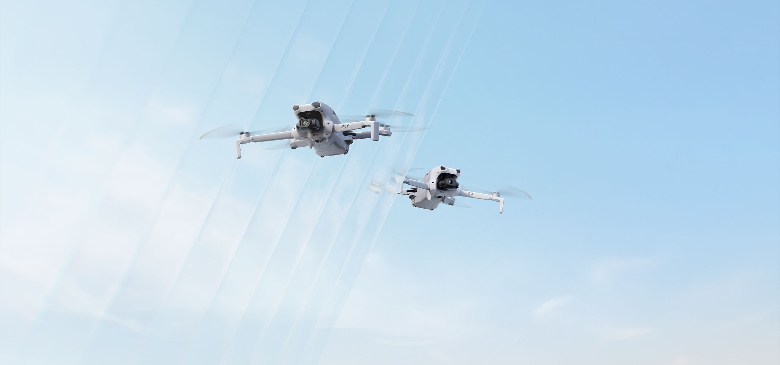 DJI Lito 1 и Lito X1 в небе